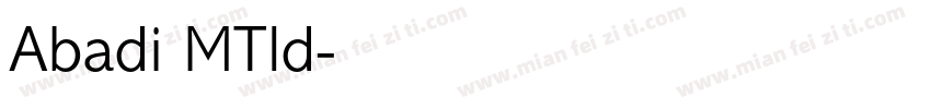 Abadi MTld字体转换